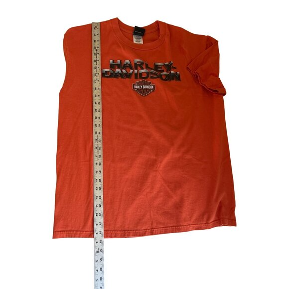 Harley-Davidson Kauai Hawaiian Orange T-Shirt XL 100% Cotton Mens Graphic Tee - Picture 7 of 7